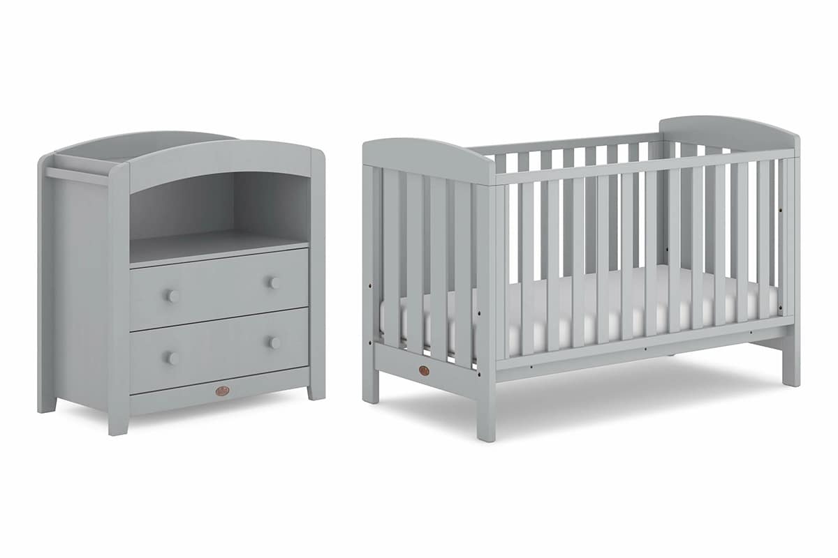 Boori Alice 2 Piece Room Set with Natural Mattress (Alice Cot Bed